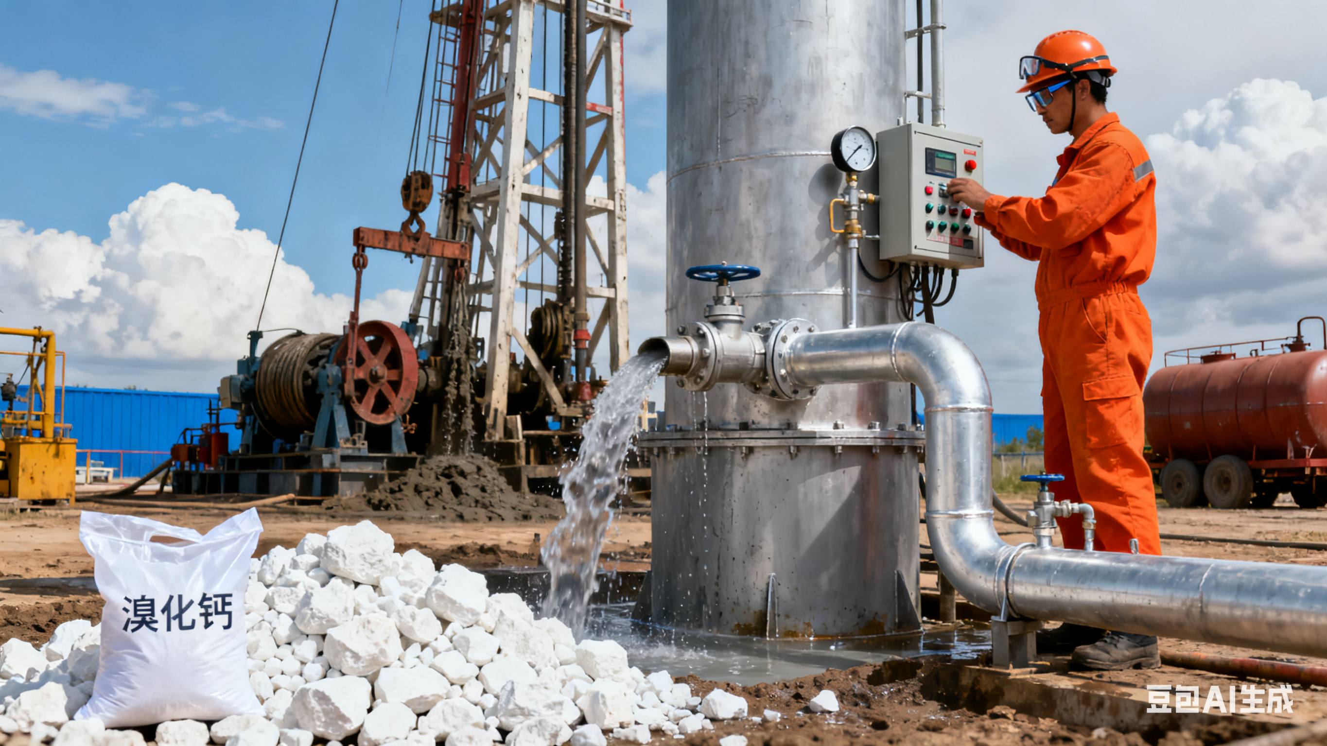 溴化鈣固體：石油和天然氣行業中的關鍵修井液密度調節劑